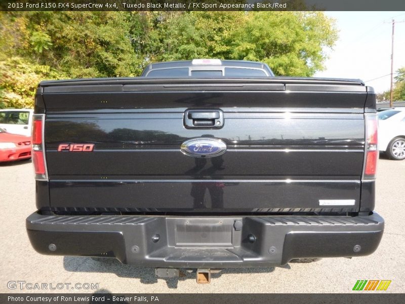 Tuxedo Black Metallic / FX Sport Appearance Black/Red 2013 Ford F150 FX4 SuperCrew 4x4