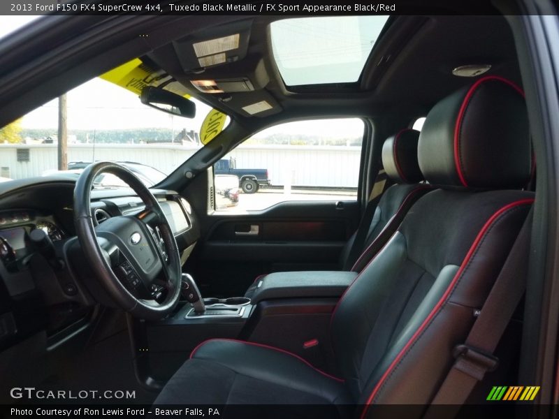 Tuxedo Black Metallic / FX Sport Appearance Black/Red 2013 Ford F150 FX4 SuperCrew 4x4