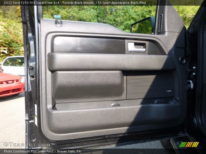 Tuxedo Black Metallic / FX Sport Appearance Black/Red 2013 Ford F150 FX4 SuperCrew 4x4