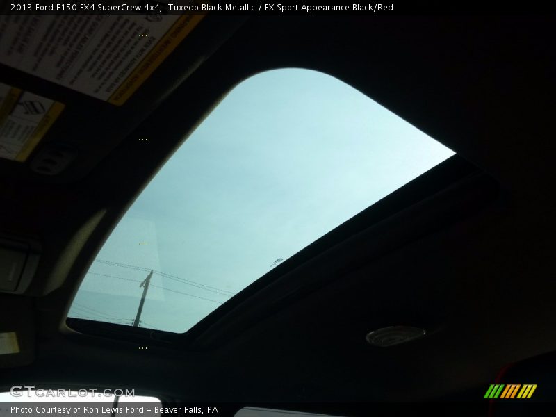 Tuxedo Black Metallic / FX Sport Appearance Black/Red 2013 Ford F150 FX4 SuperCrew 4x4