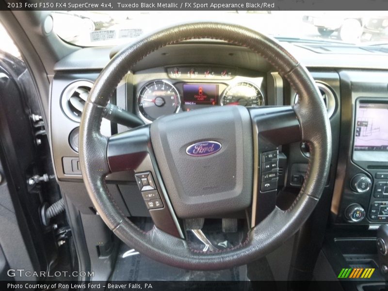 Tuxedo Black Metallic / FX Sport Appearance Black/Red 2013 Ford F150 FX4 SuperCrew 4x4