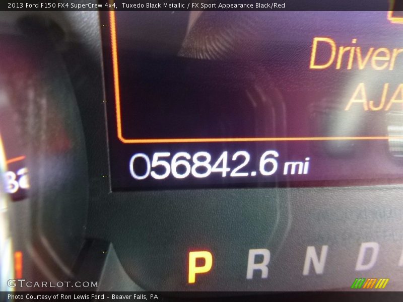 Tuxedo Black Metallic / FX Sport Appearance Black/Red 2013 Ford F150 FX4 SuperCrew 4x4