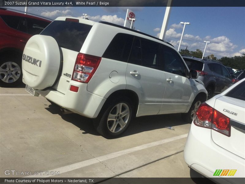 White Pearl / Beige 2007 Suzuki Grand Vitara Luxury 4x4