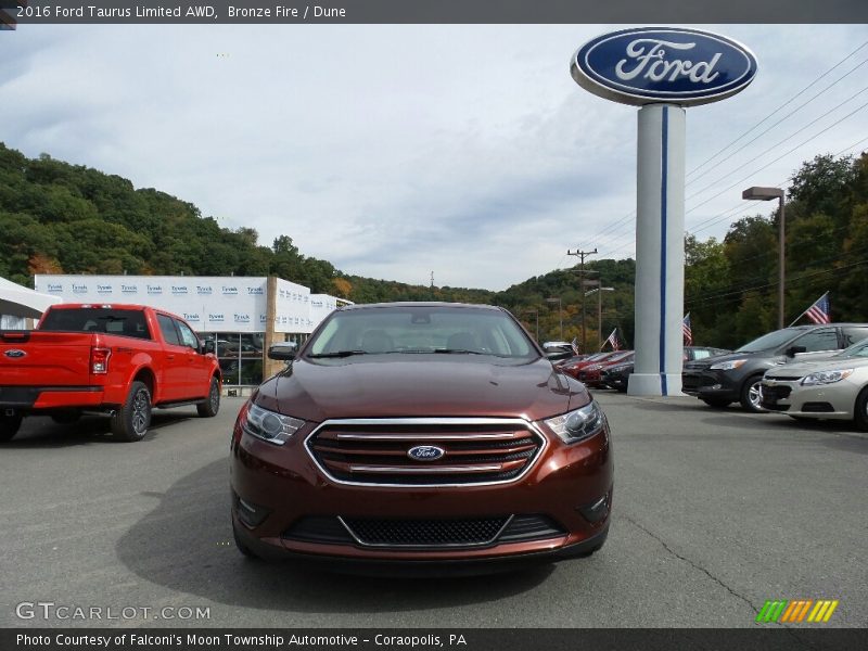 Bronze Fire / Dune 2016 Ford Taurus Limited AWD