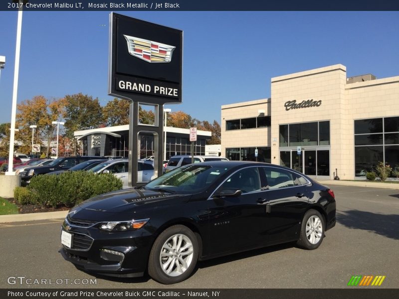 Mosaic Black Metallic / Jet Black 2017 Chevrolet Malibu LT
