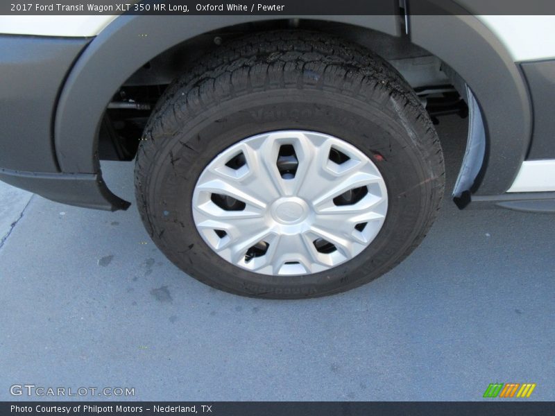 Oxford White / Pewter 2017 Ford Transit Wagon XLT 350 MR Long