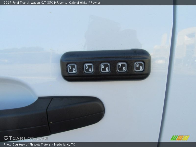 Oxford White / Pewter 2017 Ford Transit Wagon XLT 350 MR Long