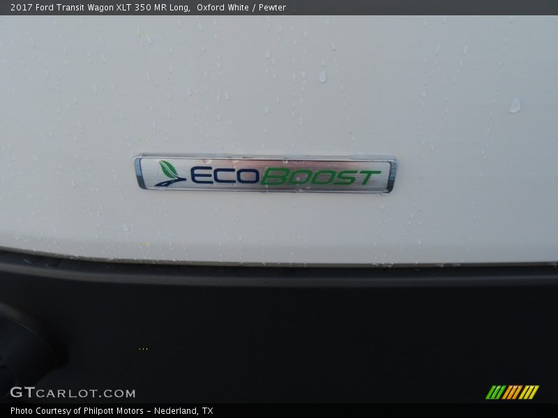 Oxford White / Pewter 2017 Ford Transit Wagon XLT 350 MR Long