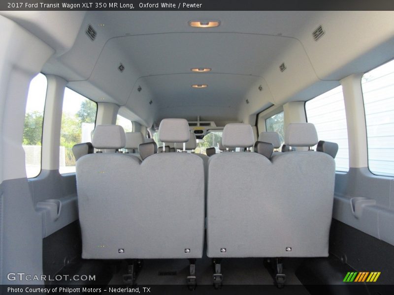 Oxford White / Pewter 2017 Ford Transit Wagon XLT 350 MR Long