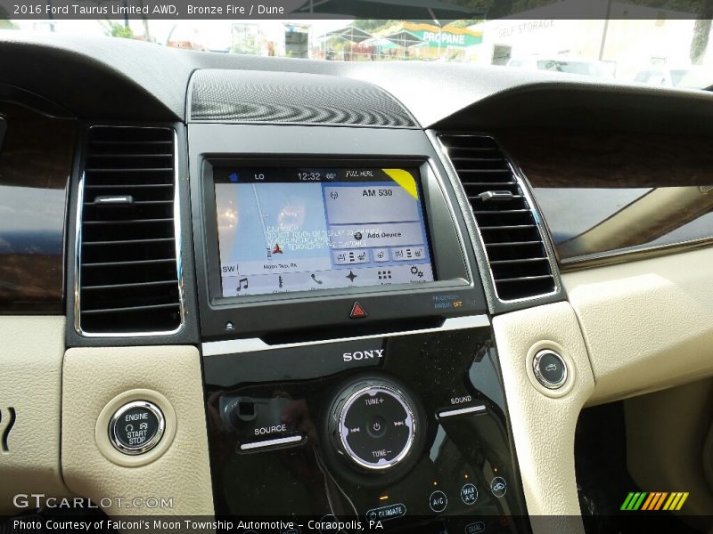 Controls of 2016 Taurus Limited AWD