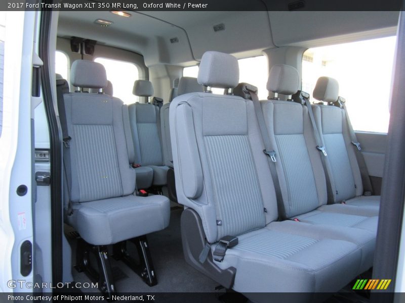 Oxford White / Pewter 2017 Ford Transit Wagon XLT 350 MR Long