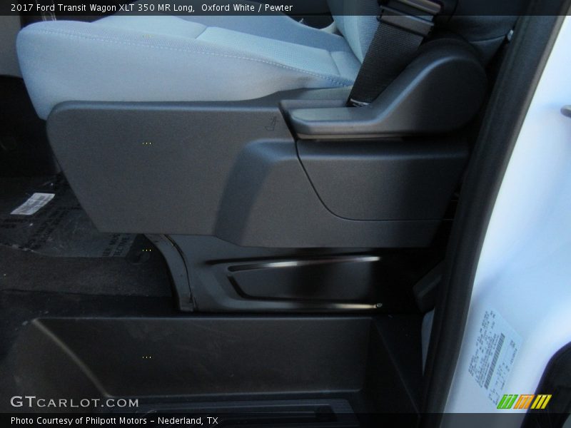 Oxford White / Pewter 2017 Ford Transit Wagon XLT 350 MR Long