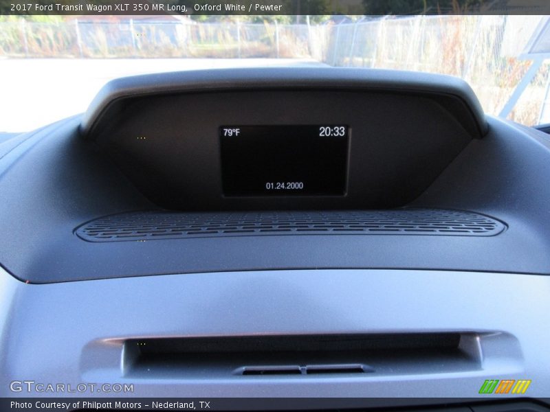Oxford White / Pewter 2017 Ford Transit Wagon XLT 350 MR Long