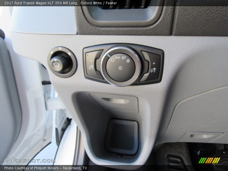 Oxford White / Pewter 2017 Ford Transit Wagon XLT 350 MR Long