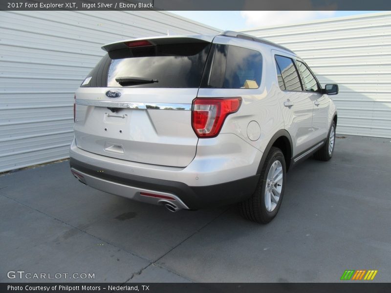 Ingot Silver / Ebony Black 2017 Ford Explorer XLT