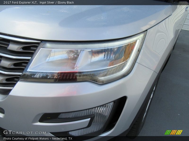 Ingot Silver / Ebony Black 2017 Ford Explorer XLT