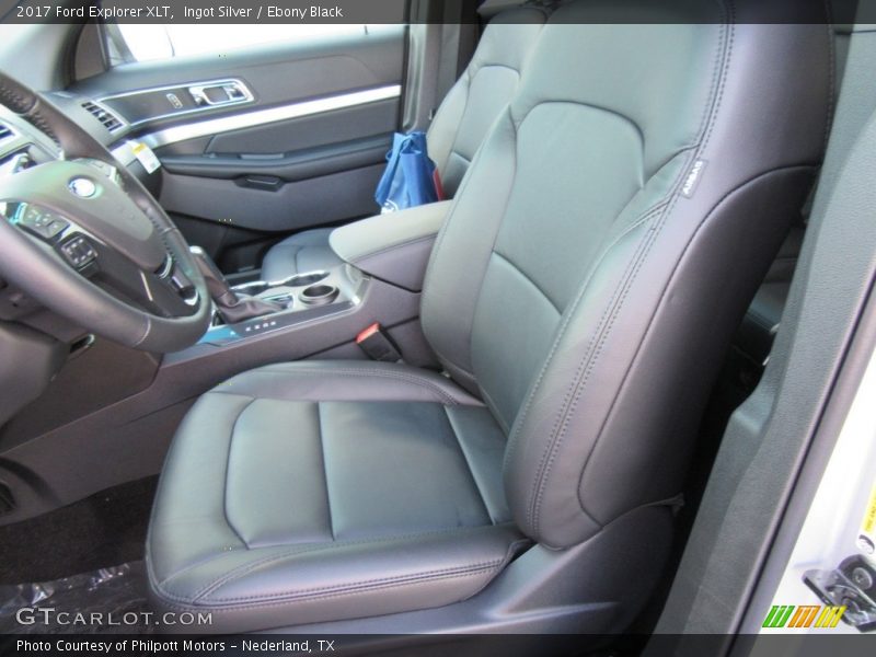 Ingot Silver / Ebony Black 2017 Ford Explorer XLT
