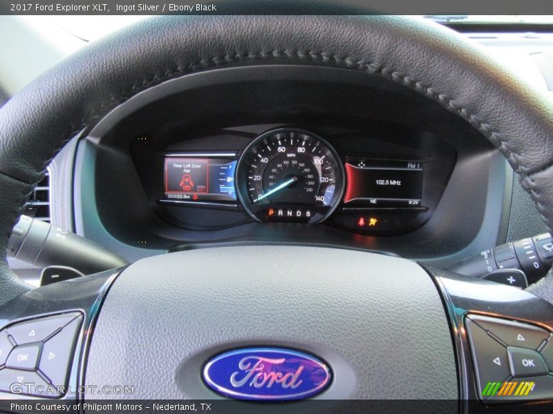 Ingot Silver / Ebony Black 2017 Ford Explorer XLT