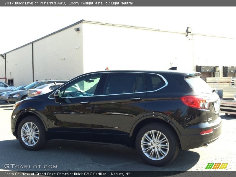 Ebony Twilight Metallic / Light Neutral 2017 Buick Envision Preferred AWD