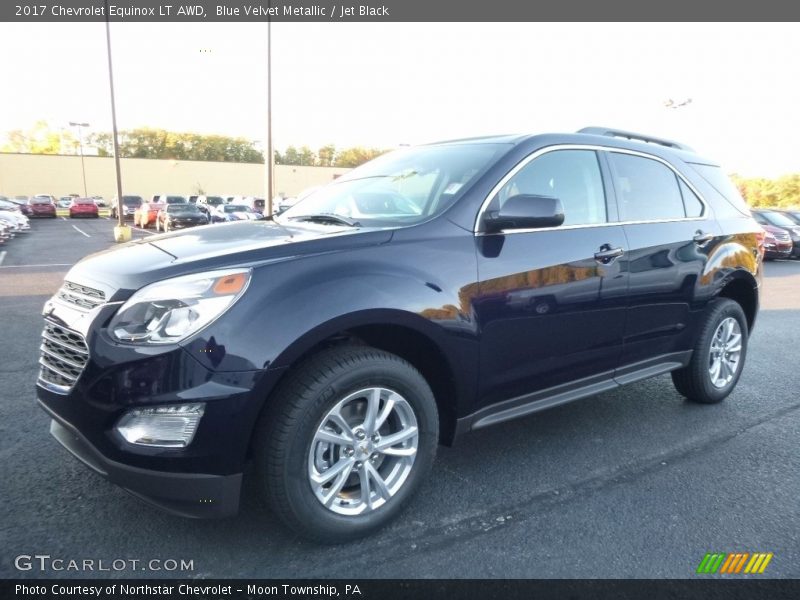 Blue Velvet Metallic / Jet Black 2017 Chevrolet Equinox LT AWD