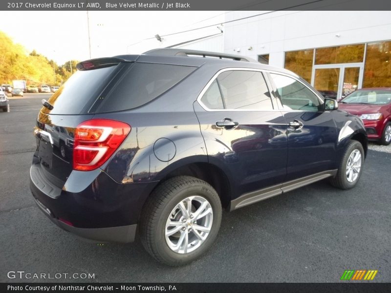 Blue Velvet Metallic / Jet Black 2017 Chevrolet Equinox LT AWD