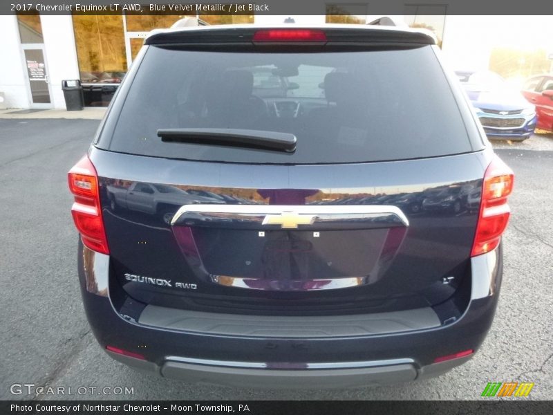 Blue Velvet Metallic / Jet Black 2017 Chevrolet Equinox LT AWD