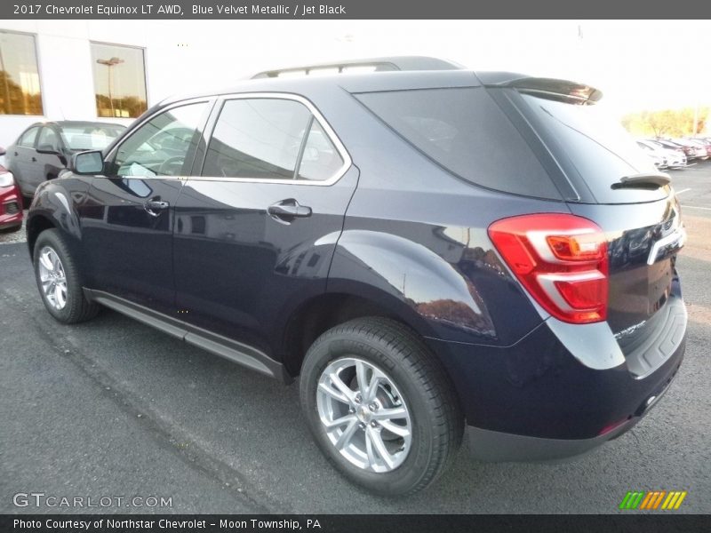 Blue Velvet Metallic / Jet Black 2017 Chevrolet Equinox LT AWD