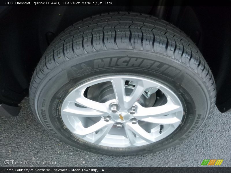 Blue Velvet Metallic / Jet Black 2017 Chevrolet Equinox LT AWD