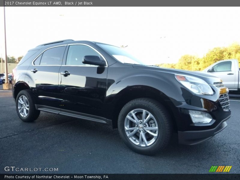 Black / Jet Black 2017 Chevrolet Equinox LT AWD