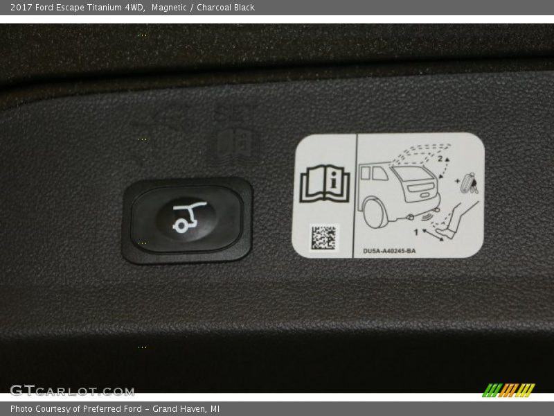 Magnetic / Charcoal Black 2017 Ford Escape Titanium 4WD