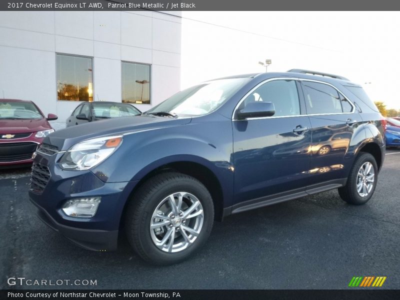 Patriot Blue Metallic / Jet Black 2017 Chevrolet Equinox LT AWD