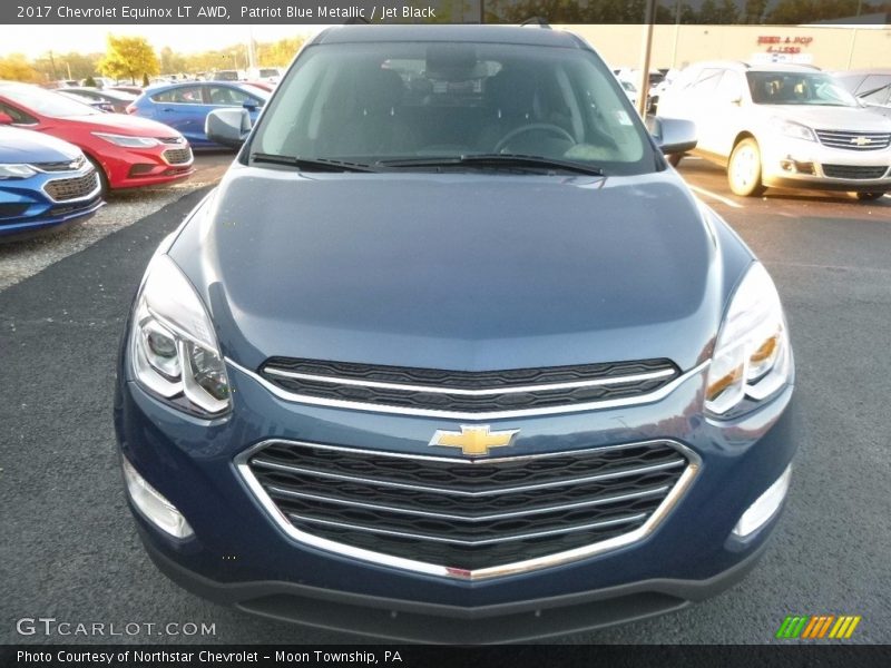 Patriot Blue Metallic / Jet Black 2017 Chevrolet Equinox LT AWD