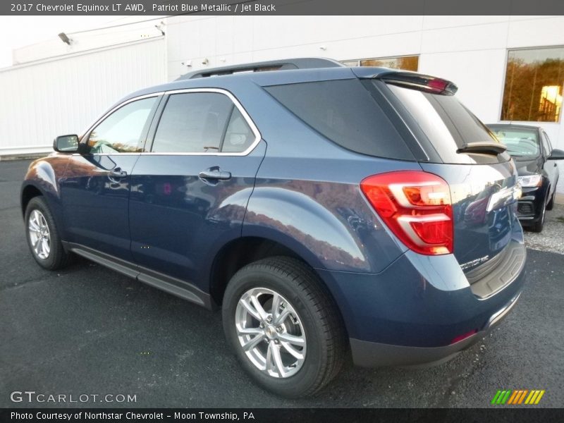 Patriot Blue Metallic / Jet Black 2017 Chevrolet Equinox LT AWD