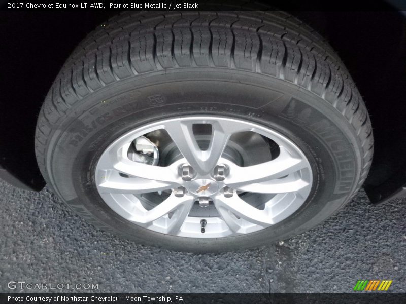 Patriot Blue Metallic / Jet Black 2017 Chevrolet Equinox LT AWD