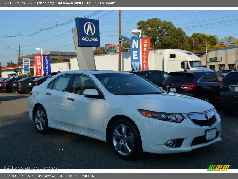 Bellanova White Pearl / Parchment 2013 Acura TSX Technology