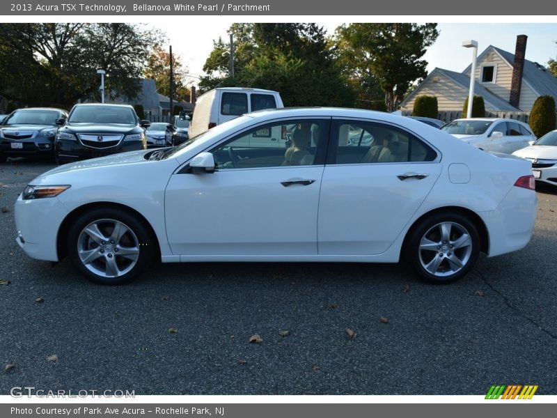 Bellanova White Pearl / Parchment 2013 Acura TSX Technology