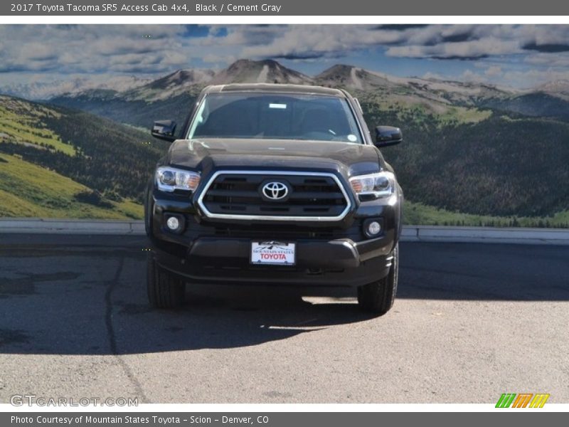 Black / Cement Gray 2017 Toyota Tacoma SR5 Access Cab 4x4