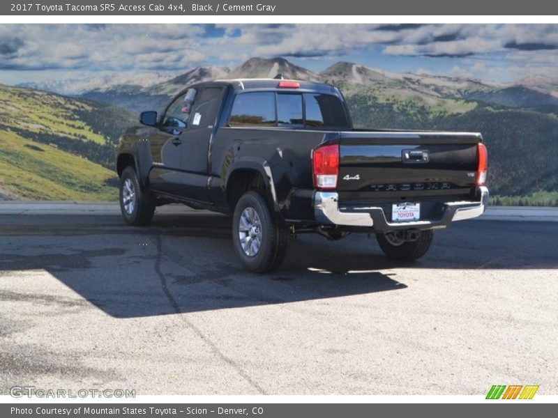 Black / Cement Gray 2017 Toyota Tacoma SR5 Access Cab 4x4