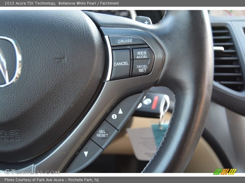 Bellanova White Pearl / Parchment 2013 Acura TSX Technology