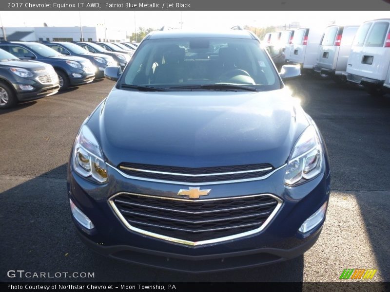 Patriot Blue Metallic / Jet Black 2017 Chevrolet Equinox LT AWD