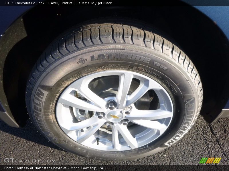 Patriot Blue Metallic / Jet Black 2017 Chevrolet Equinox LT AWD