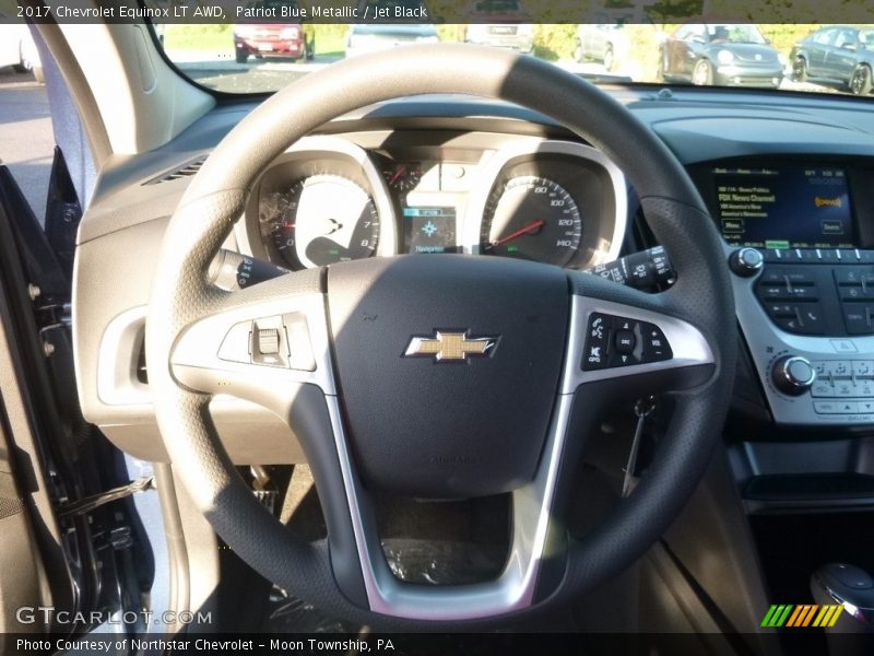 Patriot Blue Metallic / Jet Black 2017 Chevrolet Equinox LT AWD