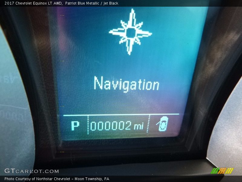Patriot Blue Metallic / Jet Black 2017 Chevrolet Equinox LT AWD