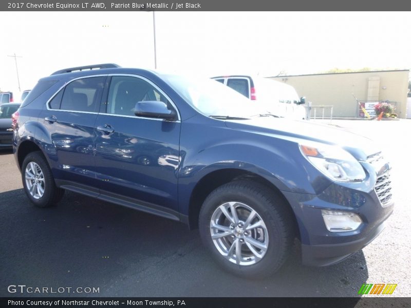 Patriot Blue Metallic / Jet Black 2017 Chevrolet Equinox LT AWD