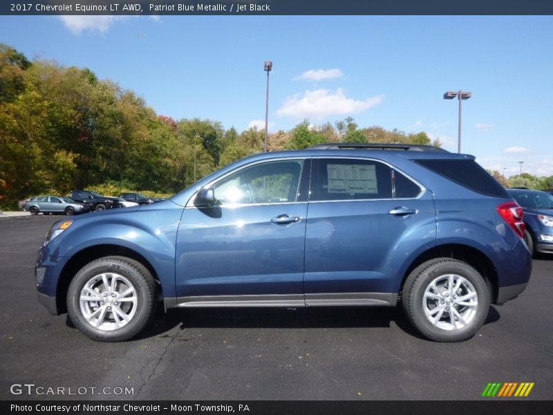 Patriot Blue Metallic / Jet Black 2017 Chevrolet Equinox LT AWD