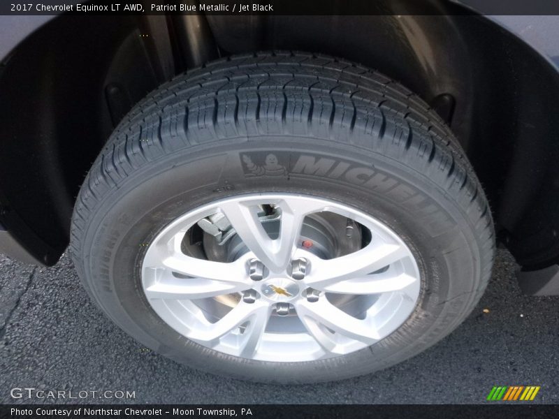 Patriot Blue Metallic / Jet Black 2017 Chevrolet Equinox LT AWD
