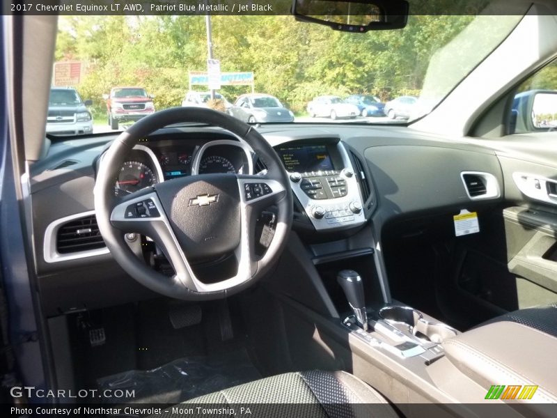 Patriot Blue Metallic / Jet Black 2017 Chevrolet Equinox LT AWD