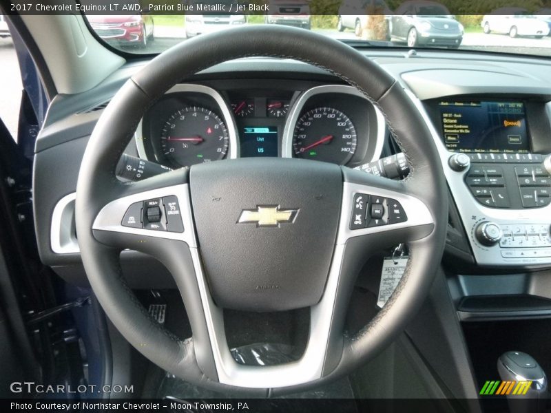 Patriot Blue Metallic / Jet Black 2017 Chevrolet Equinox LT AWD