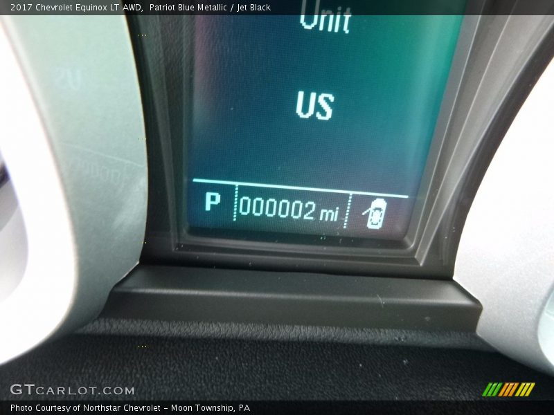 Patriot Blue Metallic / Jet Black 2017 Chevrolet Equinox LT AWD