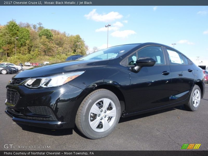 Mosaic Black Metallic / Jet Black 2017 Chevrolet Cruze LS